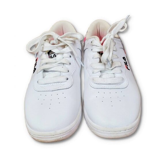 ❤️Fila Original Fitness Tape Retro White And Pink Shoe Sneakers - Picture 8 of 8